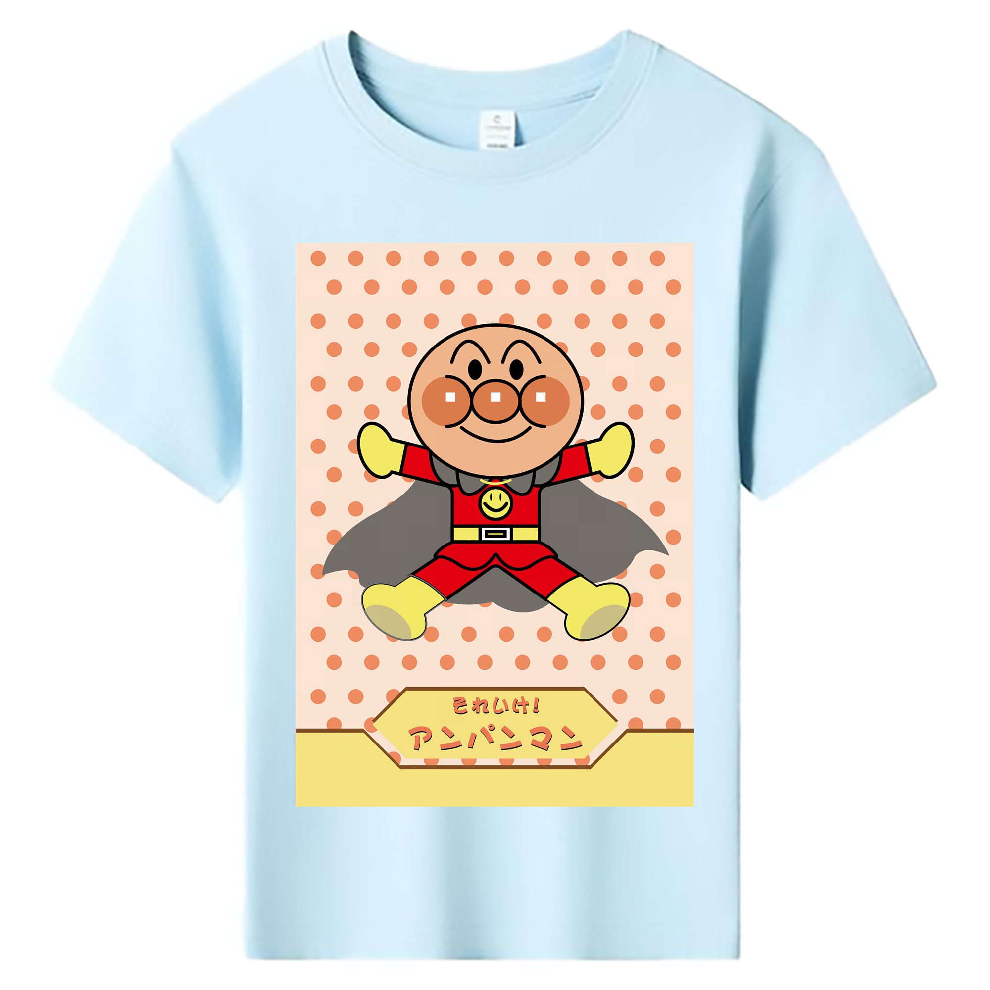 （画像用） アンパンマン Anpanman 綿100％キッズTシャツ（フロントプリント）